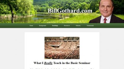 Bill Gothard's New Website